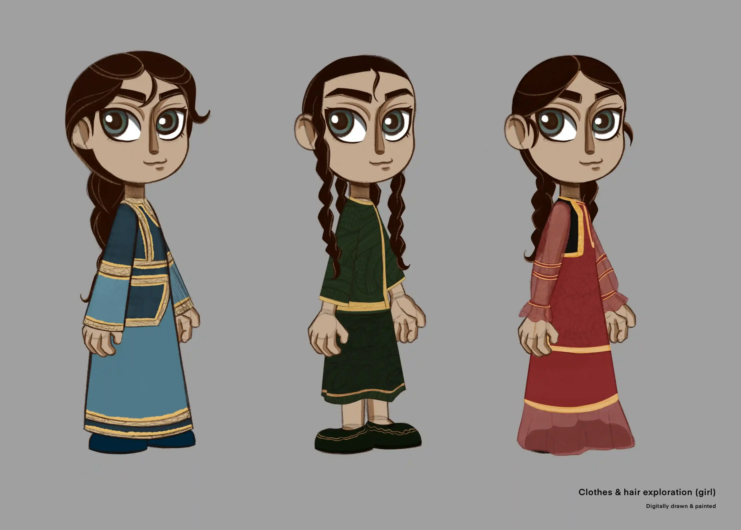 Girl Clothes & Hair Exploration_Carpet Weavers (Studio Neera)