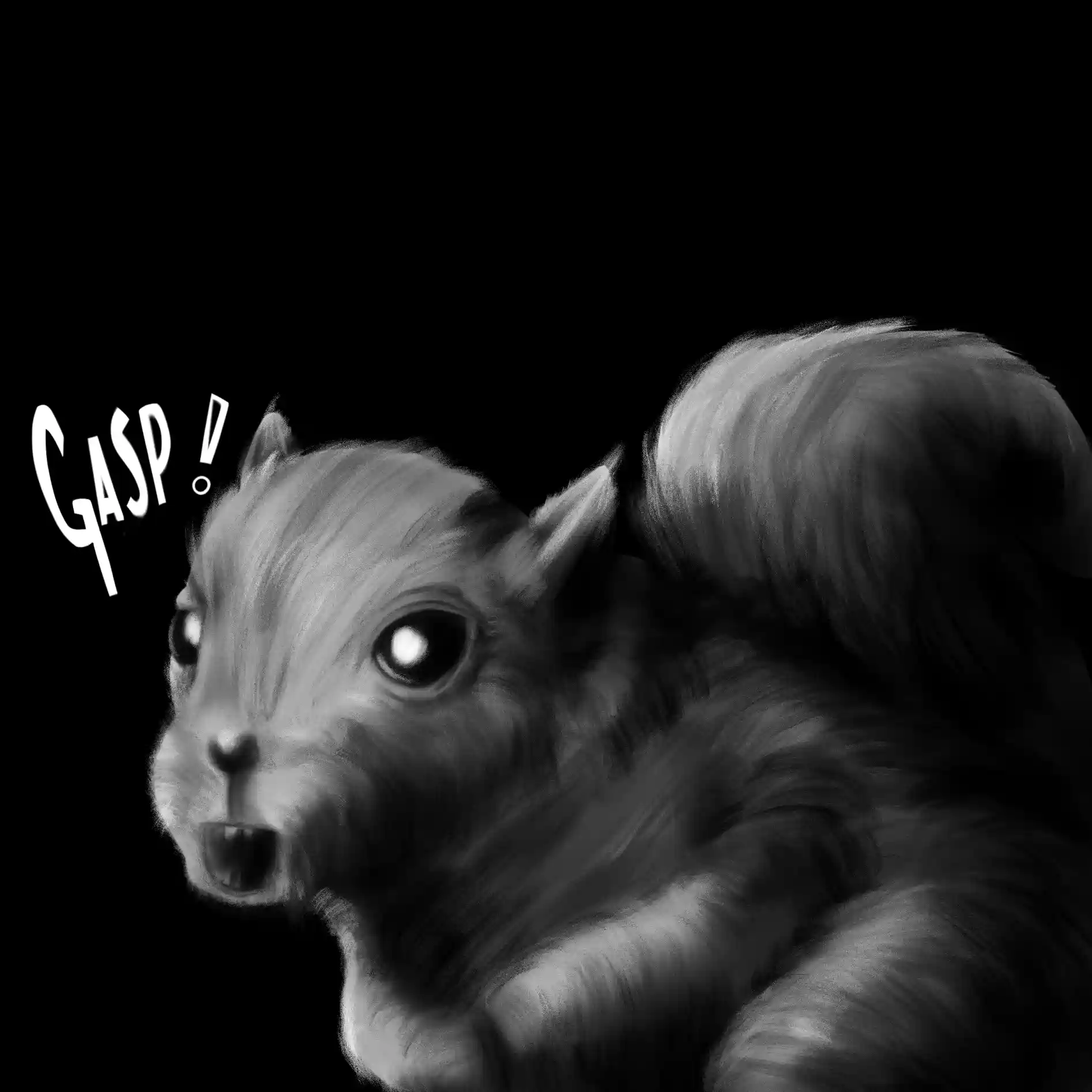 This Squirrel is Shocked