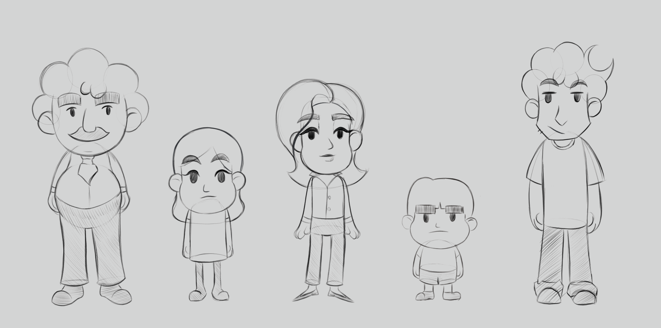 The Shirazis_Character Turnarounds